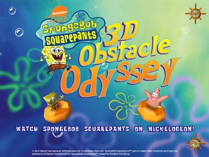 SpongeBob SquarePants 3D Obstacle Odyssey Game Cover