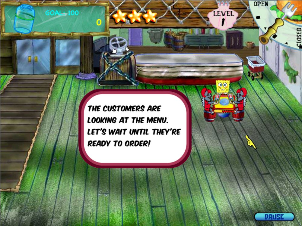 spongebob diner dash free online game