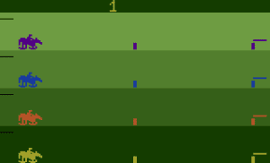 Steeplechase Gameplay (Atari 2600)