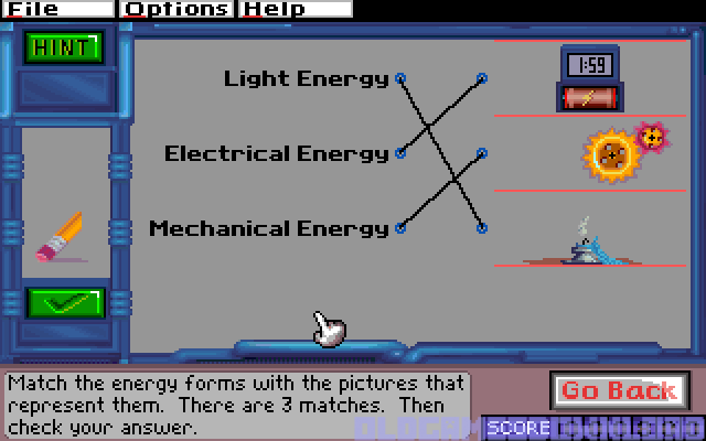 Super Solvers: Gizmos & Gadgets! Gameplay (DOS)