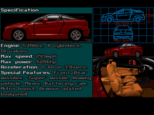 Super Cars II Gameplay (Amiga)
