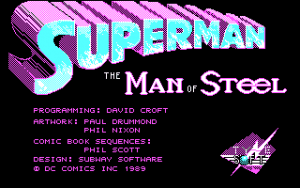 Superman: The Man of Steel Gameplay (DOS)