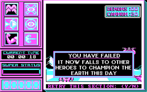 Superman: The Man of Steel Gameplay (DOS)