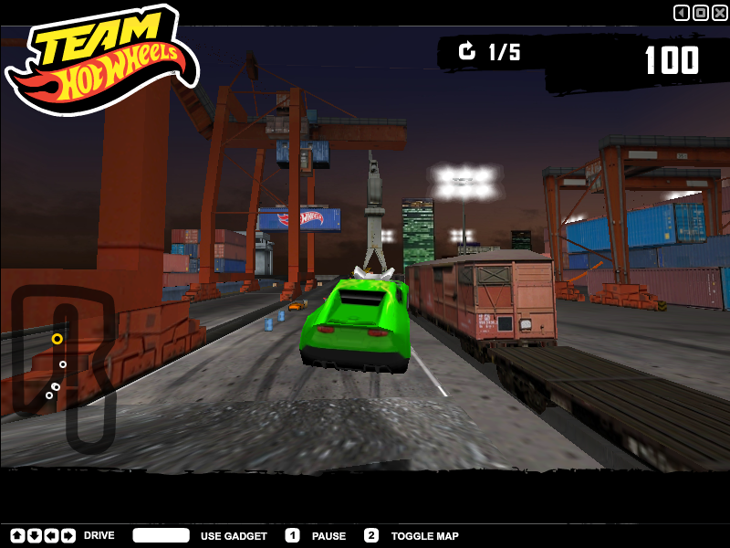 Team Hot Wheels: Night Racer - Dockyard Destruction Gameplay (Windows)