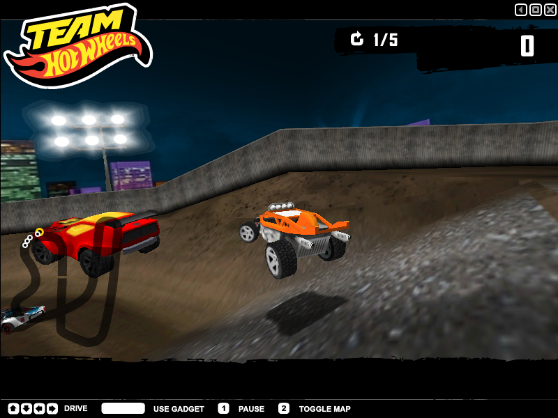 Team Hot Wheels: Night Racer - Rubble Ruckus Gameplay (Windows)