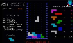 Tetris Gameplay (DOS)