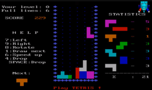 Tetris Gameplay (DOS)