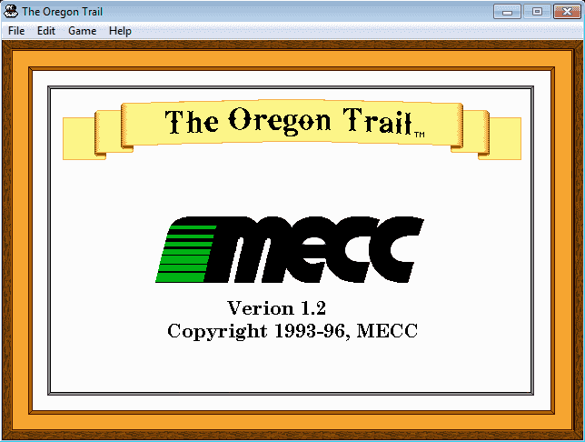 The Oregon Trail 1.2 for Windows Game Cover