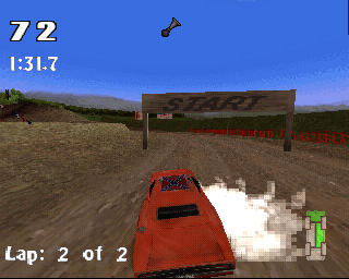The Dukes of Hazzard: Racing for Home Gameplay (PlayStation)