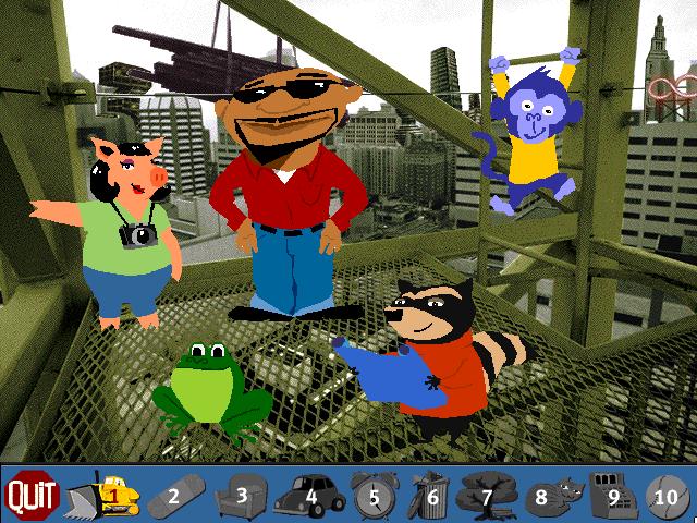 The Gigglebone Gang: Infinity City Gameplay (Windows 3.x)