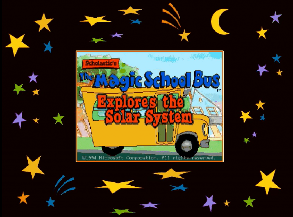 The Magic School Bus Explores the Solar System Gameplay Windows 3.x