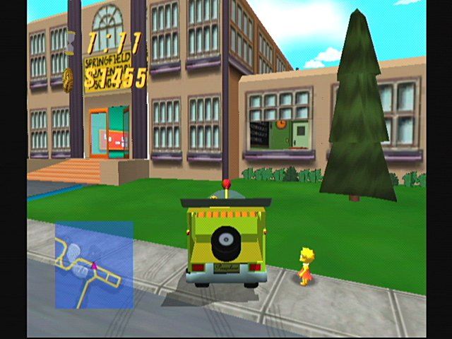 The Simpsons: Road Rage Gameplay (PlayStation 2)