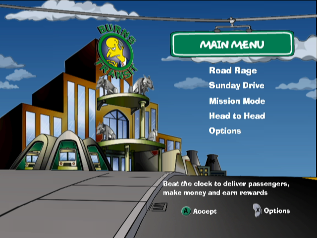 The Simpsons: Road Rage Gameplay (PlayStation 2)
