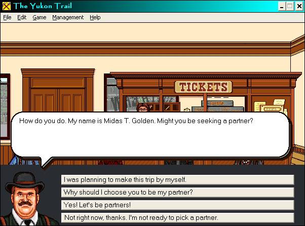The Yukon Trail Gameplay (Windows 3.x)