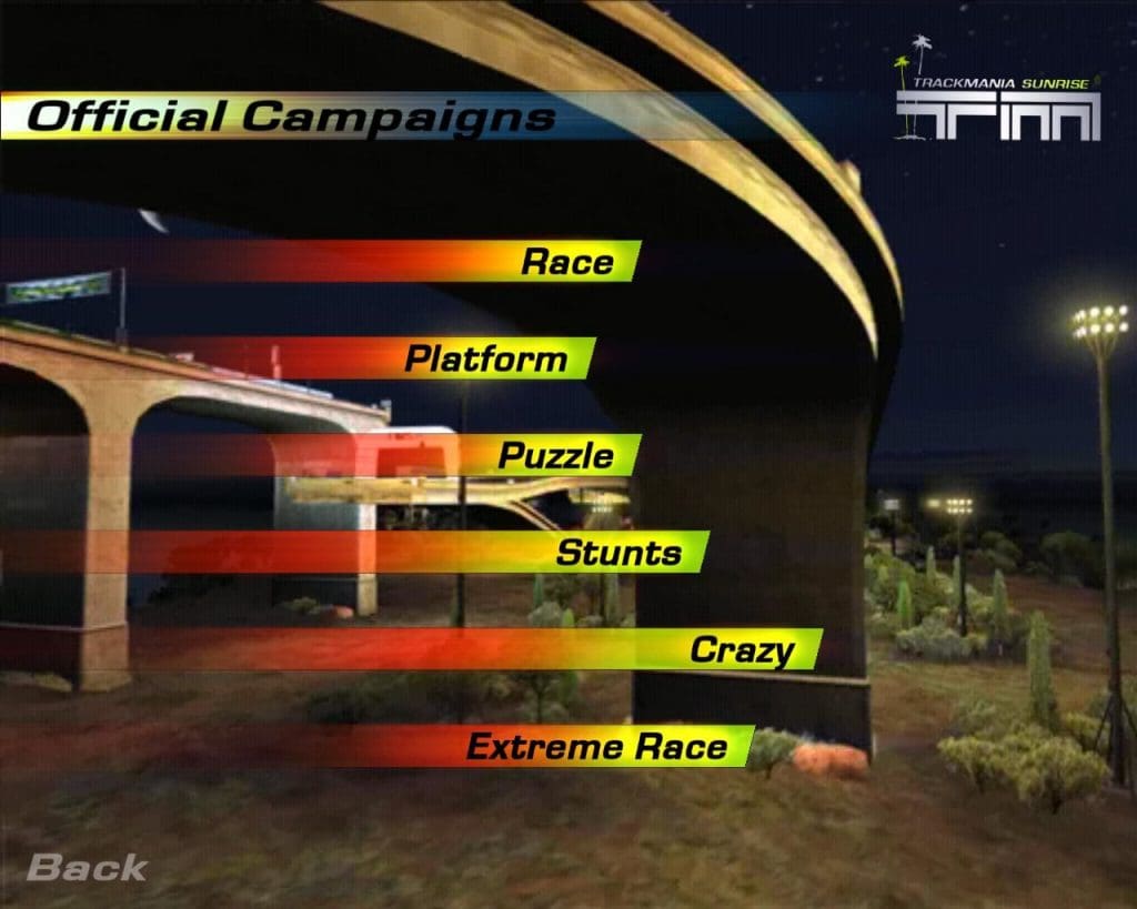 TrackMania Sunrise eXtreme Gameplay (Windows)