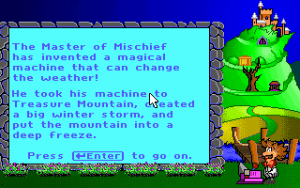 Treasure MathStorm! Gameplay (DOS)