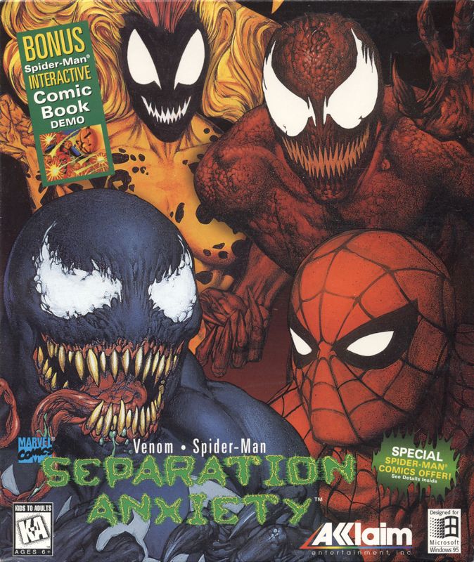 Venom Spider-Man Separation Anxiety Game Cover
