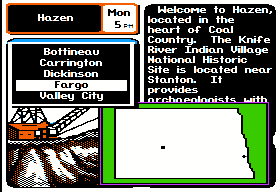 Where in North Dakota Is Carmen Sandiego? Gameplay (Apple II)