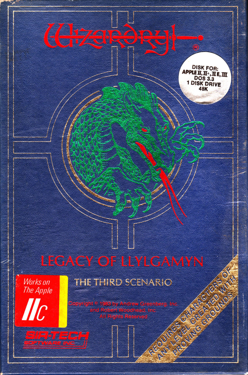 Wizardry III: Legacy of Llylgamyn Game Cover