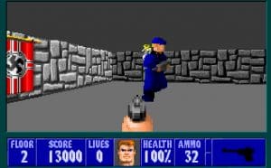 Wolfenstein 3D Gameplay (DOS)