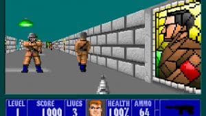 Wolfenstein 3D Gameplay (DOS)