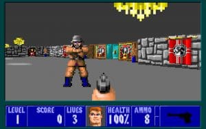 Wolfenstein 3D Gameplay (DOS)