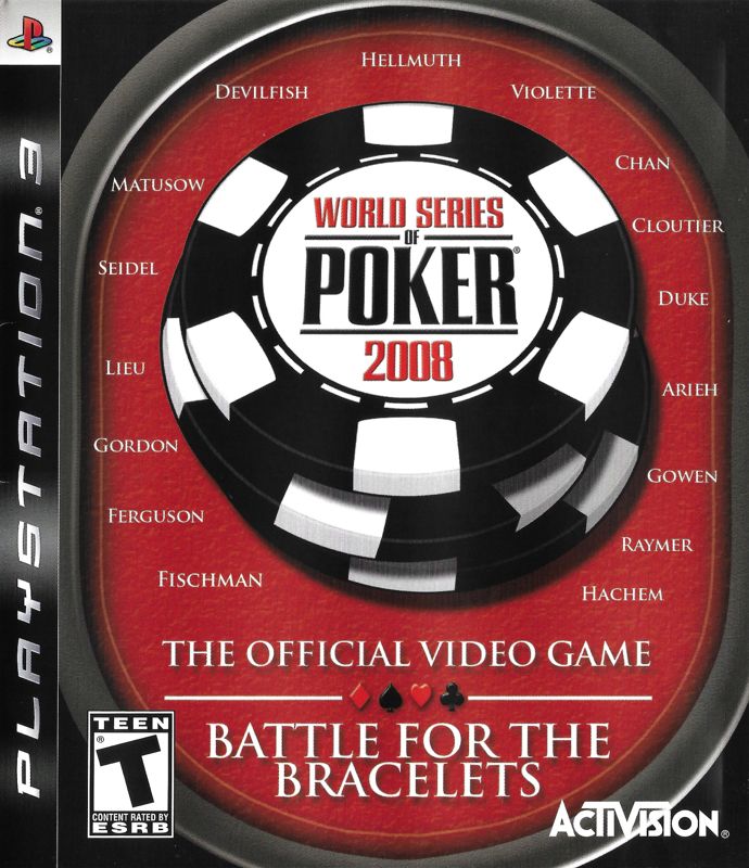World Series of Poker 2008 Battle for the Bracelets Game Cover