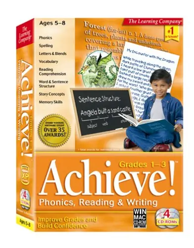 Achieve! Phonics, Reading & Writing Age 5-8 Grade 1-3 Game Cover