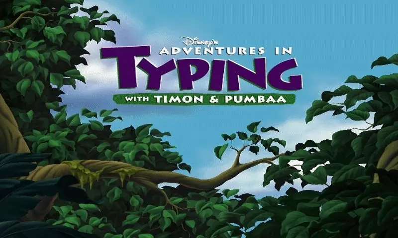 Adventures in Typing with Timon & Pumbaa Game Cover