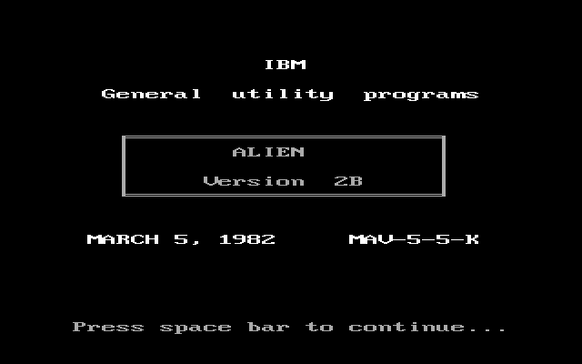 Alien Game Cover