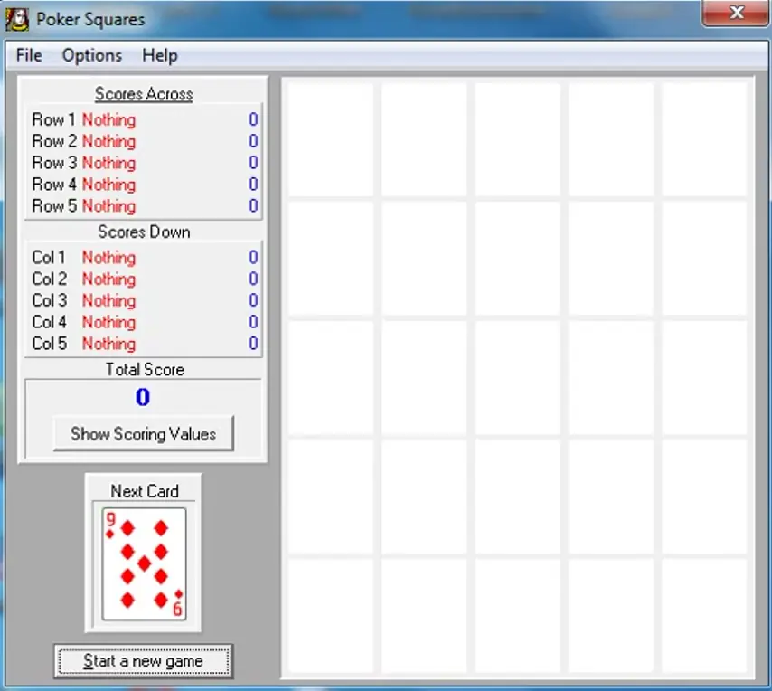 Amazing Poker Squares Game Cover
