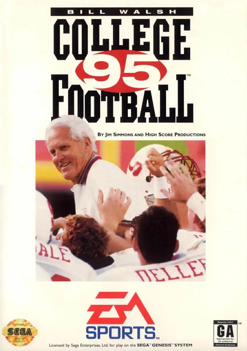 Bill Walsh College Football '95 Game Cover