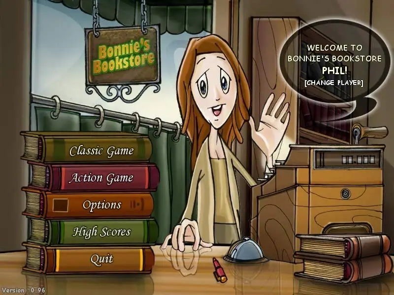 Bonnie's Bookstore Game Cover