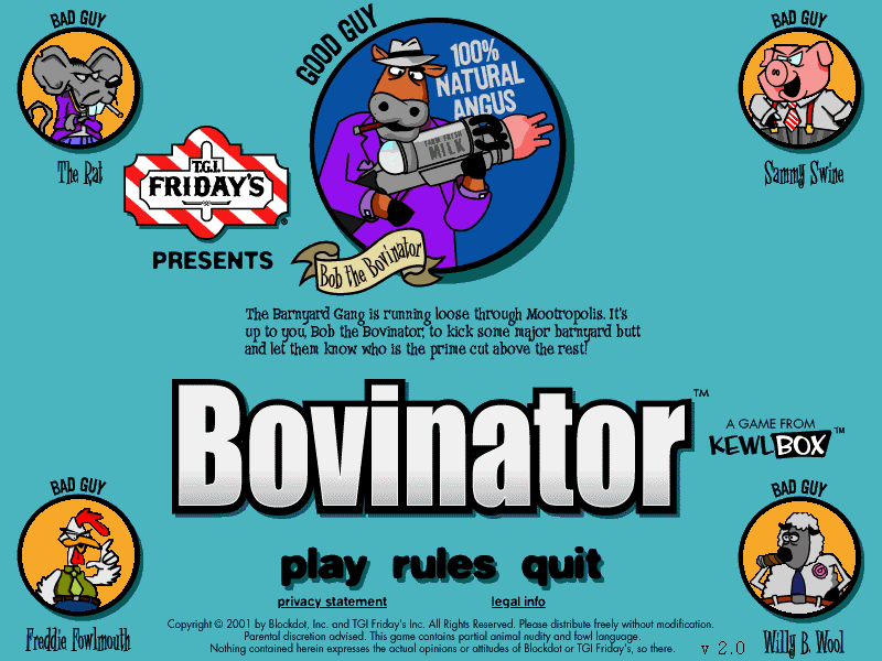 Bovinator Game Cover