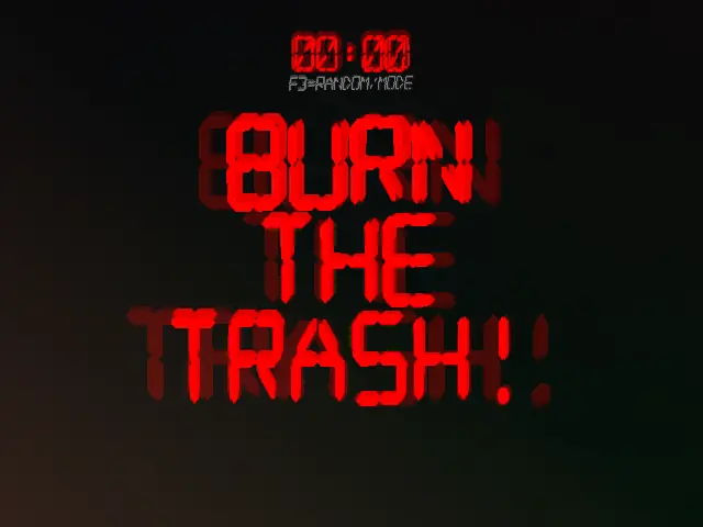 Burn the Trash! Game Cover