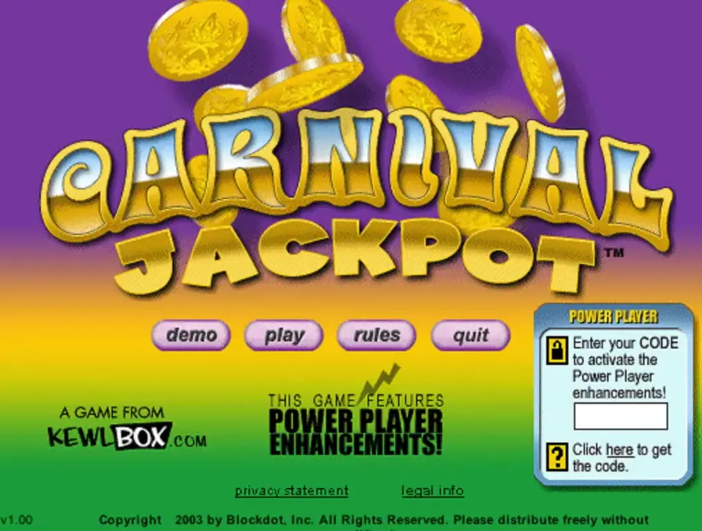 Carnival Jackpot Game Cover