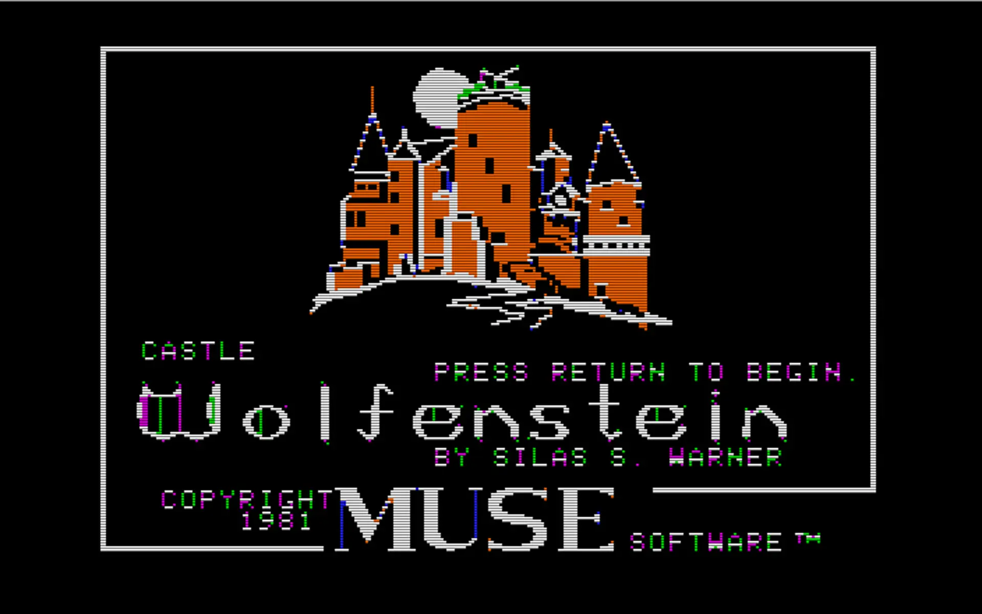 Castle Wolfenstein Game Cover