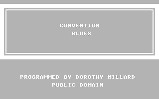Convention Blues Game Cover
