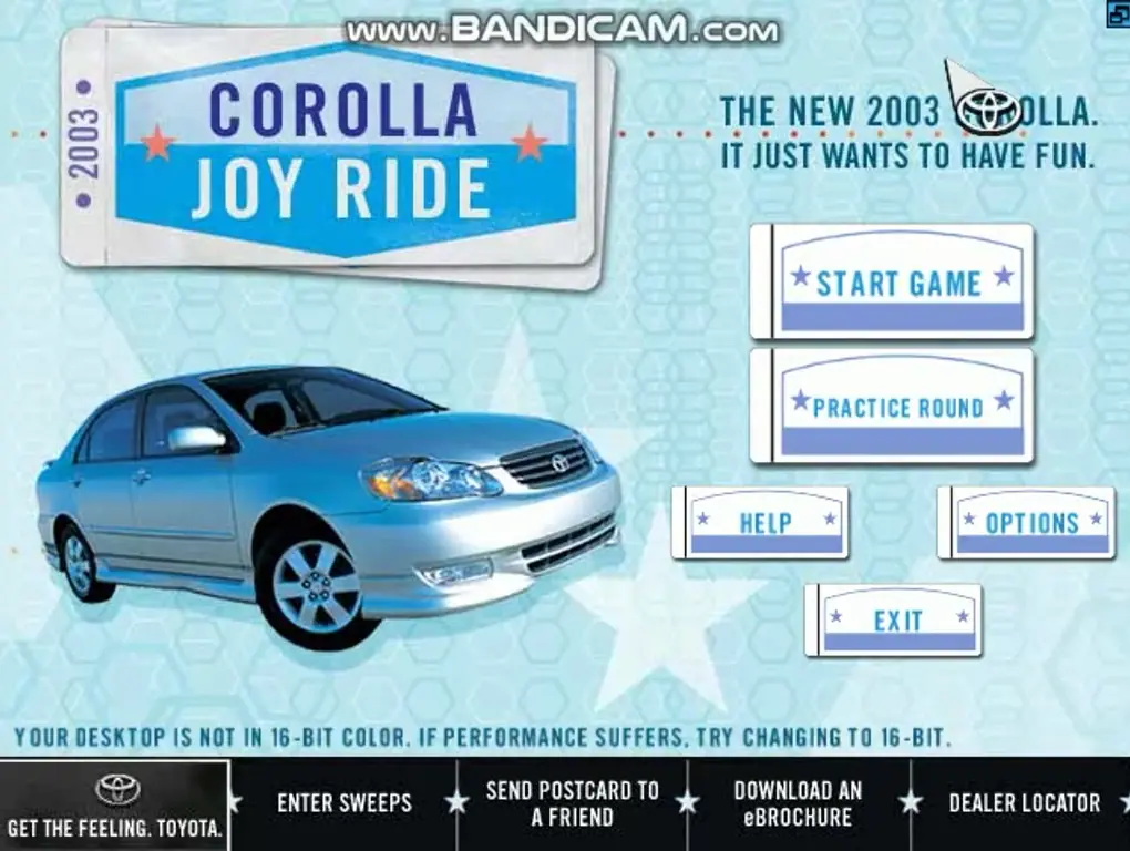 Corolla Joy Ride Game Cover