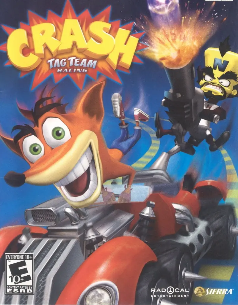Crash Tag Team Racing Game Cover