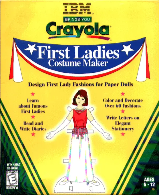 Crayola First Ladies Costume Maker Game Cover