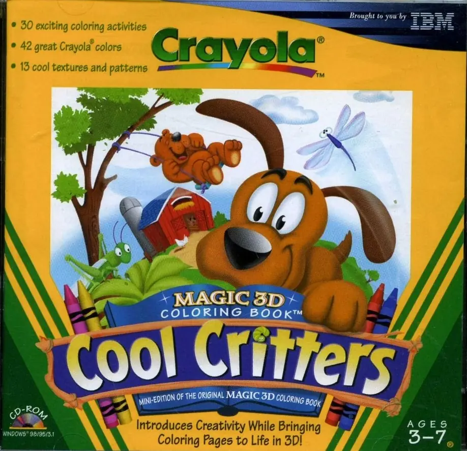Crayola Magic 3D Coloring Book: Cool Critters Game Cover