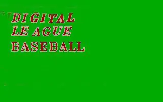 Digital League Baseball Game Cover