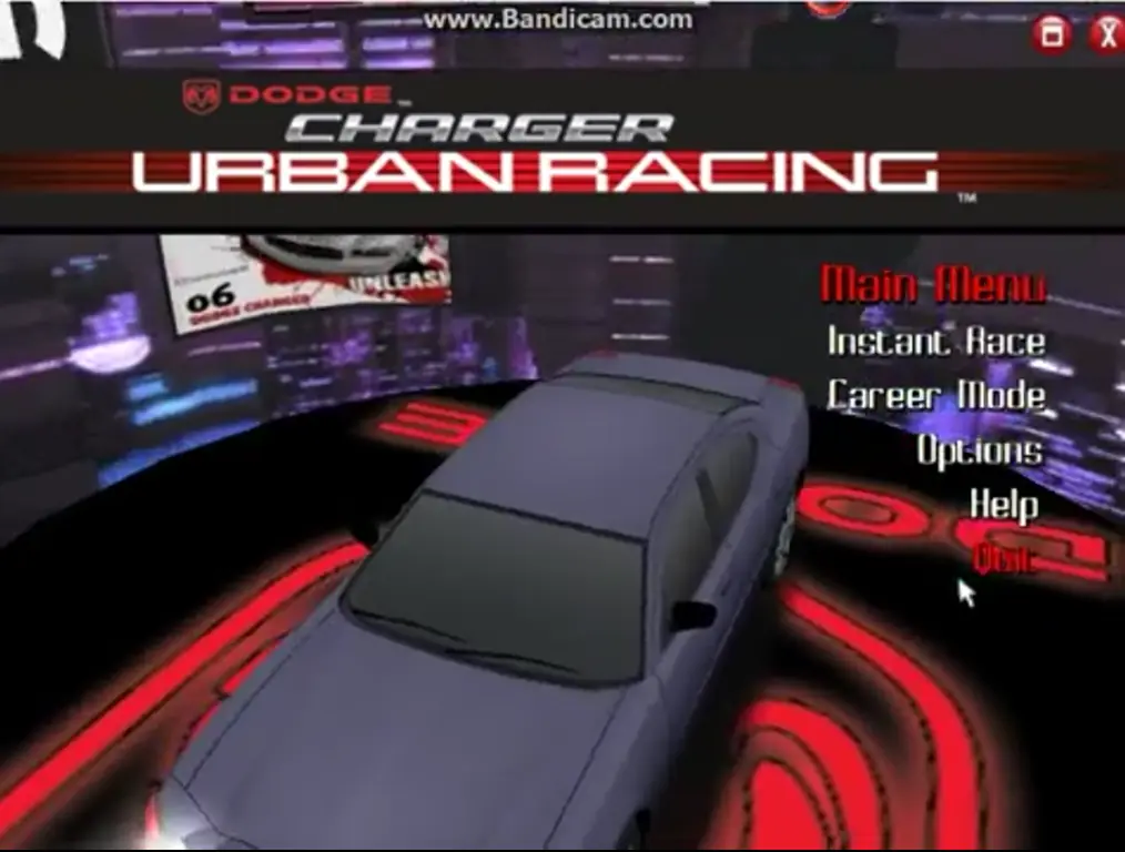 Dodge Charger Urban Racing Game Cover