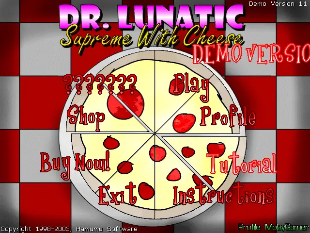 Dr. Lunatic Supreme with Cheese Game Cover