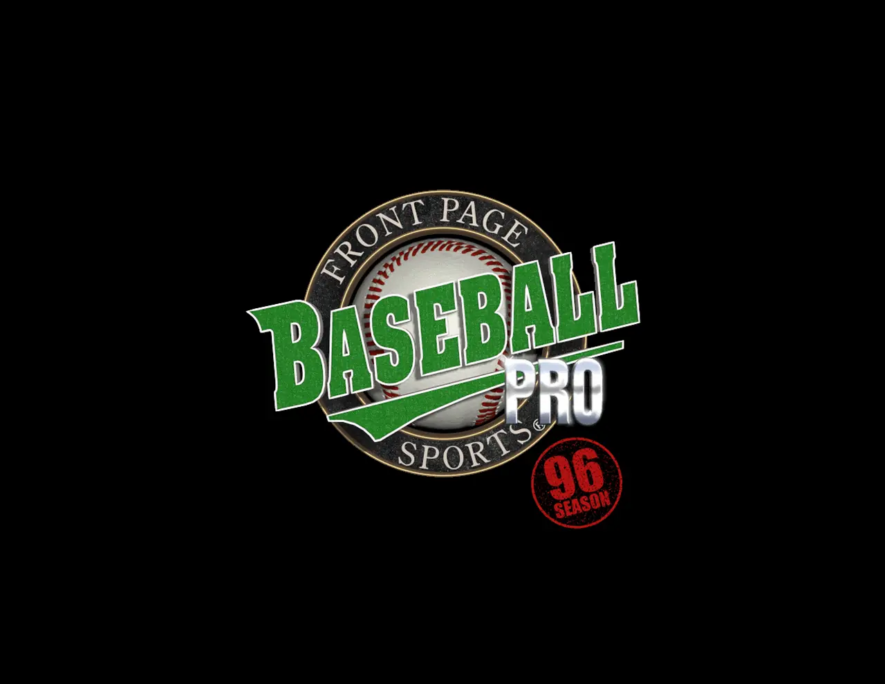 Front Page Sports: Baseball Pro '96 Season Game Cover