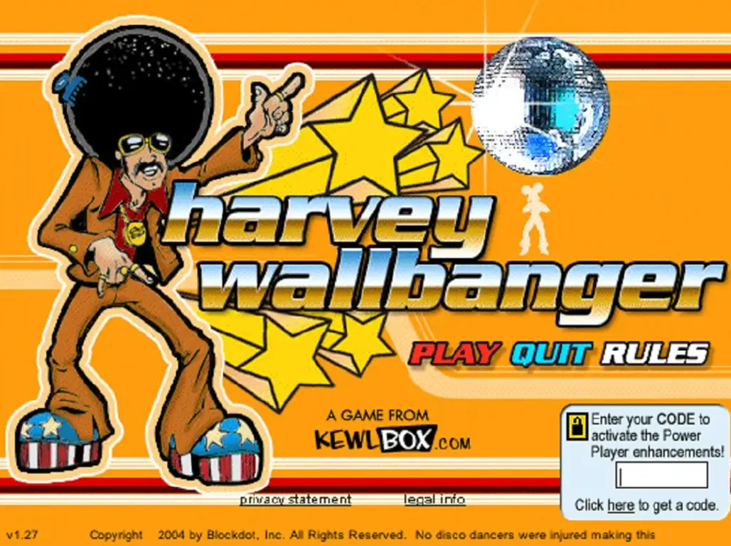 Harvey Wallbanger Game Cover