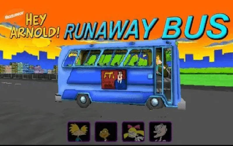 Hey Arnold! Runaway Bus Game Cover