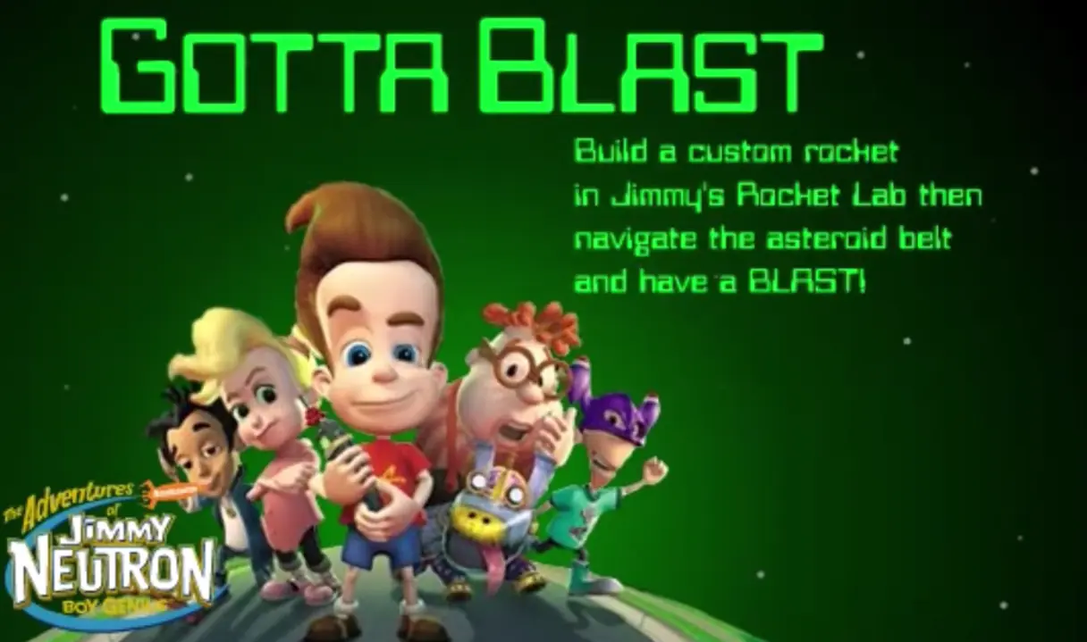 Jimmy Neutron: Gotta Blast! Rocket Race Game Cover