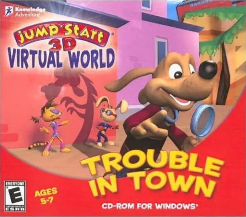 JumpStart 3D Virtual World: Trouble in Town Game Cover